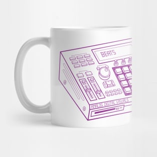 Beat Maker (Violet Lines) Analog / Music Mug